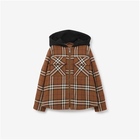 burberry check cotton jacket.